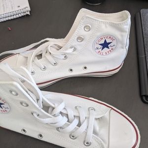 White High top Chuck Taylor all star converse